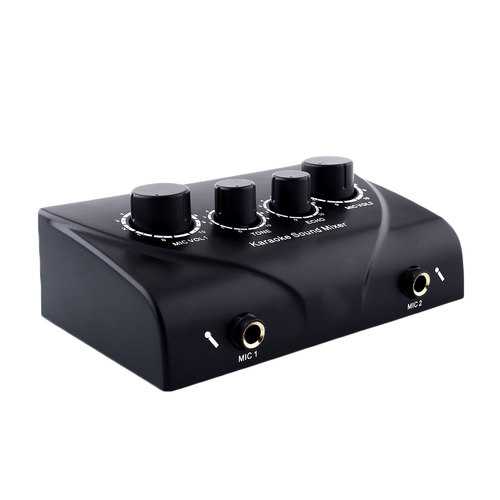 NKR N-3 Karaoke Echo Mixer Sound Audio Mixer Console PC TV Amplifier System