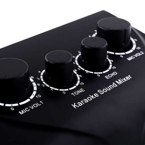 NKR N-3 Karaoke Echo Mixer Sound Audio Mixer Console PC TV Amplifier System