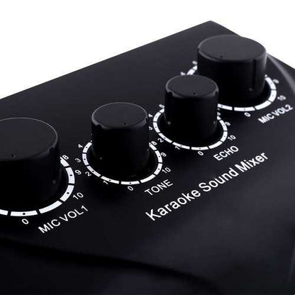 NKR N-3 Karaoke Echo Mixer Sound Audio Mixer Console PC TV Amplifier System
