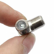 將圖片載入圖庫檢視器 3Pcs Thread F Socket T Splitter Adaptor Cable TV Aerial Freeview Virgin Media Silver
