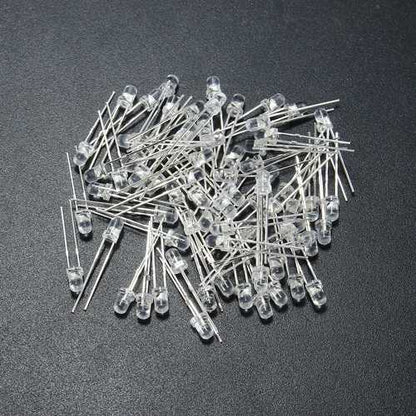 750Pcs 3mm Diodes LED Light Yellow Red Blue Green White Assortment DIY Kit