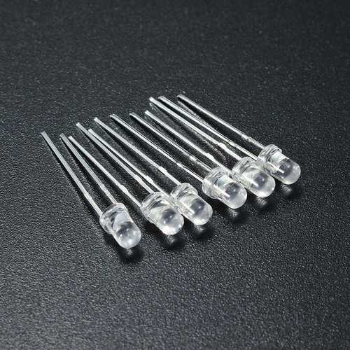 750Pcs 3mm Diodes LED Light Yellow Red Blue Green White Assortment DIY Kit