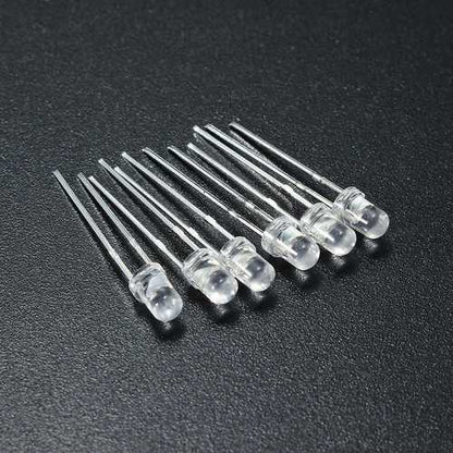 750Pcs 3mm Diodes LED Light Yellow Red Blue Green White Assortment DIY Kit