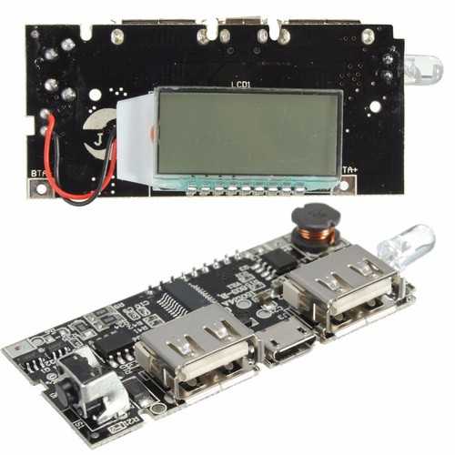 5Pcs Dual USB 5V 1A 2.1A Mobile Power Bank 18650 Battery Charger PCB Module Board