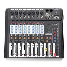 Load image into Gallery viewer, EL M CT80S 8 Channel Live Studio 48V Phantom Audio Mixer Mixing Console for DJ KTV Karaoke
