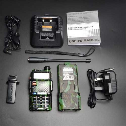 Upgrade BaoFeng UV-5R Camouflage Walkie Talkie VH/UHF Dual Band Two Way Radio Transceiver 3800mah