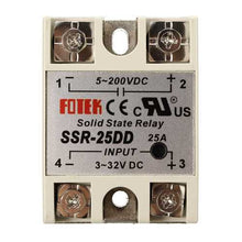 将图片加载到图库查看器，5Pcs 25A SSR-25DD Solid State Relay Module DC 3-32V To DC 5-200V
