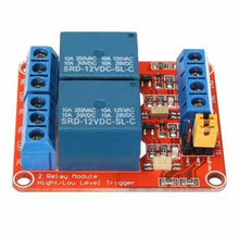 将图片加载到图库查看器，5Pcs 12V 2 Channel Relay Module With Optocoupler Support High Low Level Trigger
