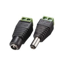 将图片加载到图库查看器，1 pairs DC Connector Male Female 5.5mm For LED Strip Light CCTV Camera
