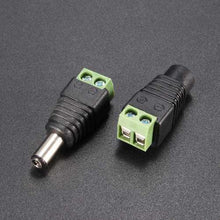 将图片加载到图库查看器，1 pairs DC Connector Male Female 5.5mm For LED Strip Light CCTV Camera
