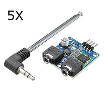 Load image into Gallery viewer, 5Pcs TEA5767 76-108MHZ FM Stereo Radio Module With Antenna
