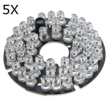将图片加载到图库查看器，5Pcs 48 LED IR Infrared Illuminator Bulb Board For CCTV Security Camera
