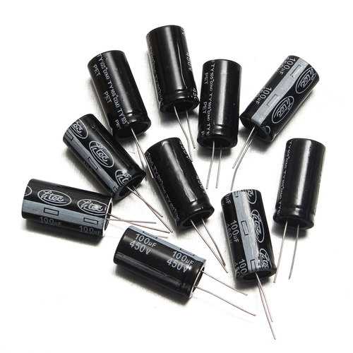 50pcs 100uF 450V 105C Radial Electrolytic Capacitor 18x35MM