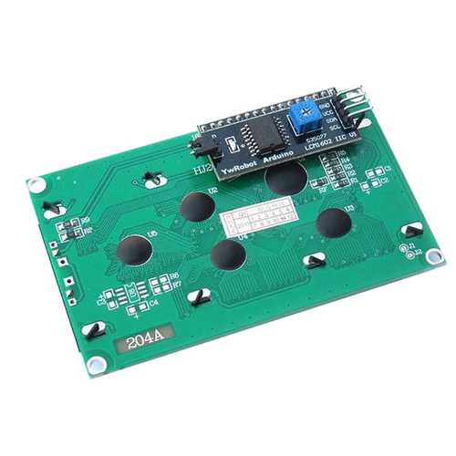 5Pcs IIC I2C 2004 204 20 x 4 Character LCD Display Module Yellow Green Geekcreit for Arduino - products that work with official Arduino boards