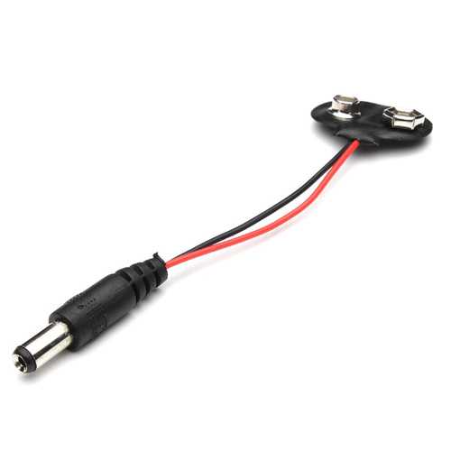 50pcs DC 9V Battery Button Power Cable Tieline For