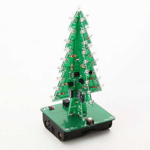 3Pcs Geekcreit? DIY Christmas Tree LED Flash Kit 3D Electronic Learning Kit
