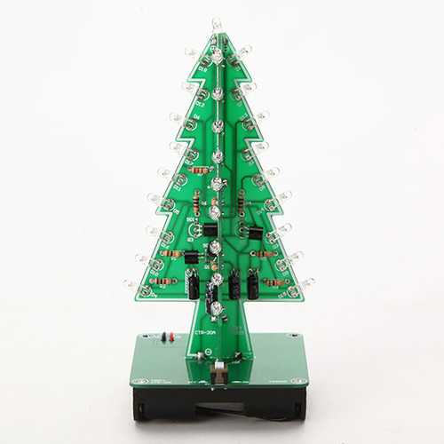 3Pcs Geekcreit? DIY Christmas Tree LED Flash Kit 3D Electronic Learning Kit