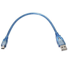 将图片加载到图库查看器，5pcs 30CM Blue Male USB 2.0A To Mini Male USB B Cable For
