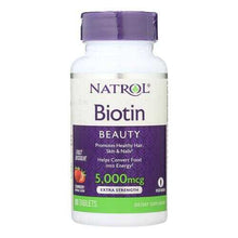 將圖片載入圖庫檢視器 Natrol Biotin - Fast Dissolve - Strawberry - 5000 mcg - 90 Tablets
