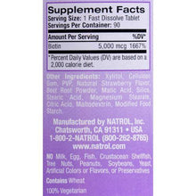 將圖片載入圖庫檢視器 Natrol Biotin - Fast Dissolve - Strawberry - 5000 mcg - 90 Tablets
