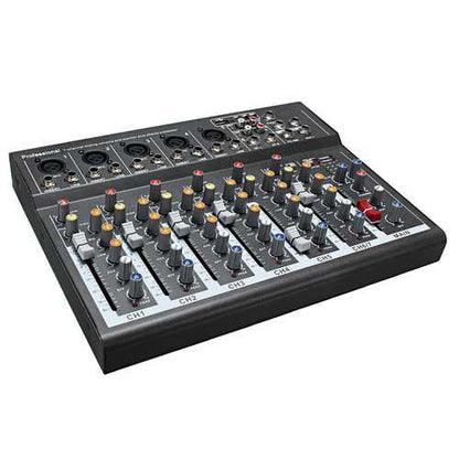 EL MPortable 7 Channel Professional Live Studio Audio Mixer USB Mixing Console KTV DJ Karaoke