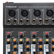 將圖片載入圖庫檢視器 EL MPortable 7 Channel Professional Live Studio Audio Mixer USB Mixing Console KTV DJ Karaoke
