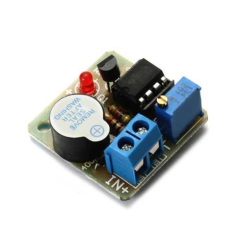 3Pcs 9V 12V Battery Sound and Light Alarm Protection Module Against Over-discharge Board