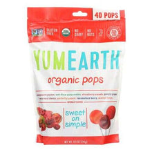 将图片加载到图库查看器，Yummy Earth Organics Lollipops - Organic Pops - 40 Plus - Assorted - 8.5 oz - Case of 12
