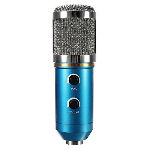 MK-F200TL Audio USB Condenser Microphone Sound Recording Vocal Microphone Mic Stand Mount