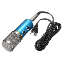 将图片加载到图库查看器，MK-F200TL Audio USB Condenser Microphone Sound Recording Vocal Microphone Mic Stand Mount
