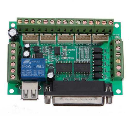 3Pcs Geekcreit? 5 Axis CNC Breakout Interface Board For Stepper Driver Mach3 With USB Cable