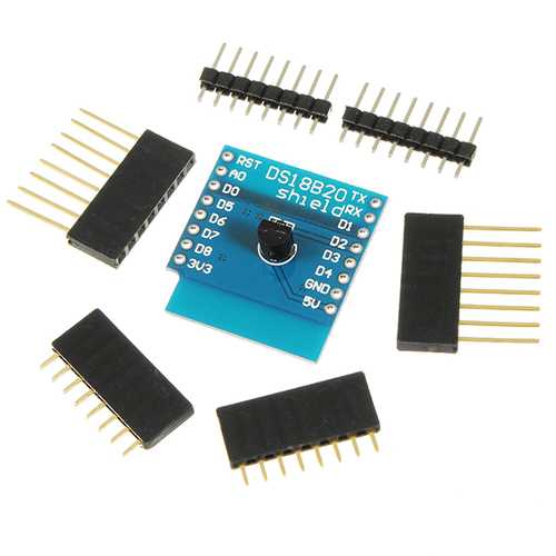 DS18B20 Expansion Board Shield For D1 Mini DS18B20 Temperature Measurement Sensor Module