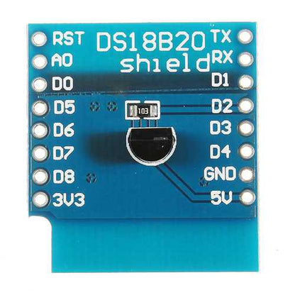 DS18B20 Expansion Board Shield For D1 Mini DS18B20 Temperature Measurement Sensor Module