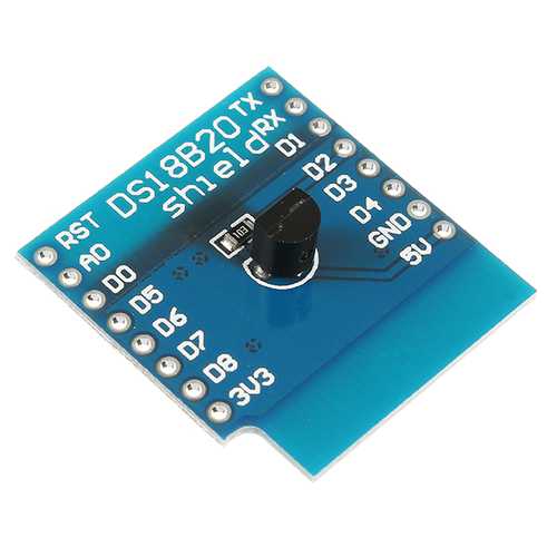 DS18B20 Expansion Board Shield For D1 Mini DS18B20 Temperature Measurement Sensor Module