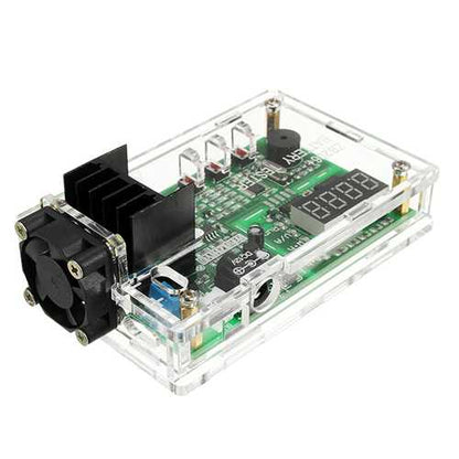 ZHIYU? ZB206 12V Multi-Function Battery Capacity Internal Resistance Tester 18650 Battery Tester With Acrylic Shell Fan Red Digital Tube