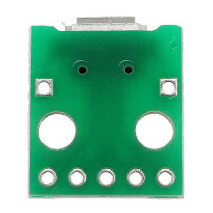 30pcs Micro USB To Dip Female Socket B Type Microphone 5P Patch To Dip 2.54mm Pin With Soldering Adapter Board