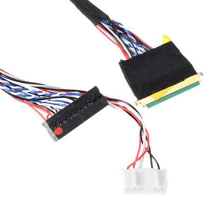 3Pcs 40 Pin 1 Channel 6 Bit LED LCD LVDS Screen Cable For Display