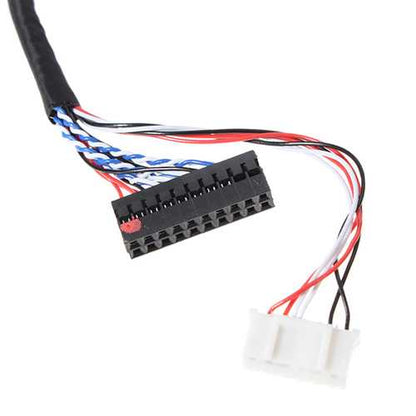3Pcs 40 Pin 1 Channel 6 Bit LED LCD LVDS Screen Cable For Display