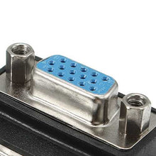 Charger l&#39;image dans la galerie, 90 Degree Right Angle 15 Pin VGA SVGA Male to Female Converter Adapter
