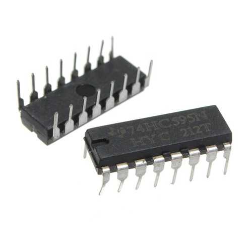 75pcs SN74HC595N 74HC595 74HC595N HC595 DIP-16 8 Bit Shift Register IC