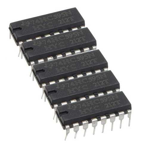75pcs SN74HC595N 74HC595 74HC595N HC595 DIP-16 8 Bit Shift Register IC