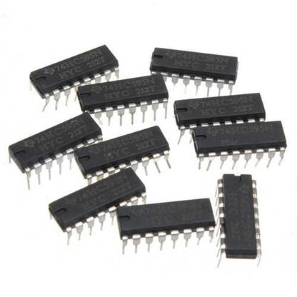 75pcs SN74HC595N 74HC595 74HC595N HC595 DIP-16 8 Bit Shift Register IC