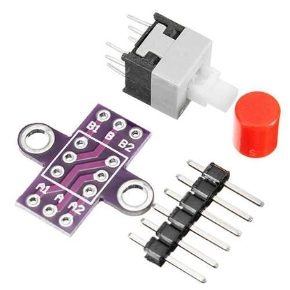 CJMCU-010 With Lock Button Self-locking Switch Double Row Switch