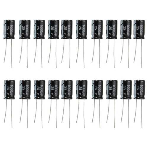 400pcs 1000uF 25V Radial Electrolytic Capacitor 10 x 17mm 105?C