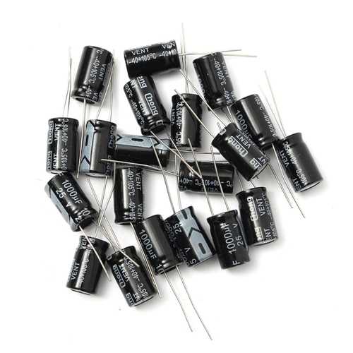 400pcs 1000uF 25V Radial Electrolytic Capacitor 10 x 17mm 105?C