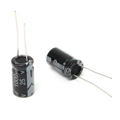 400pcs 1000uF 25V Radial Electrolytic Capacitor 10 x 17mm 105?C