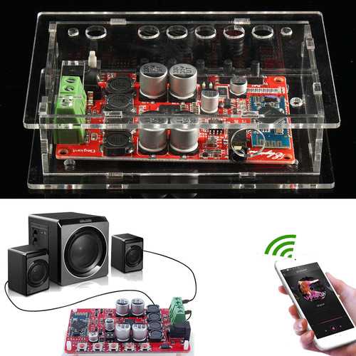 Geekcreit? TDA7492P 25W+25W Wireless bluetooth 4.0 Audio Digital Amplifier Board With Case