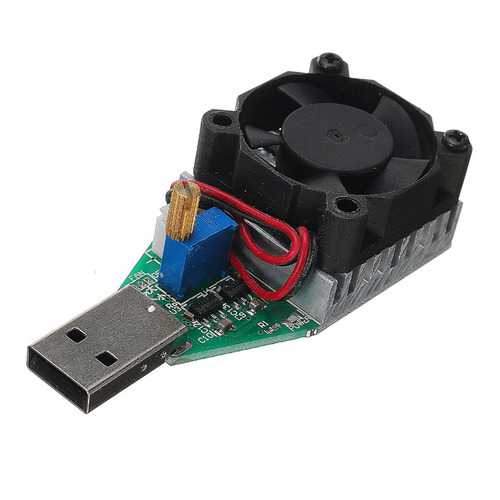 RIDEN? USB Adjustable Constant Current Intelligent Electronic Load Discharger Discharge Resistance With Fan