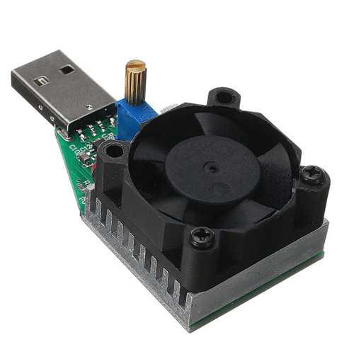 RIDEN? USB Adjustable Constant Current Intelligent Electronic Load Discharger Discharge Resistance With Fan