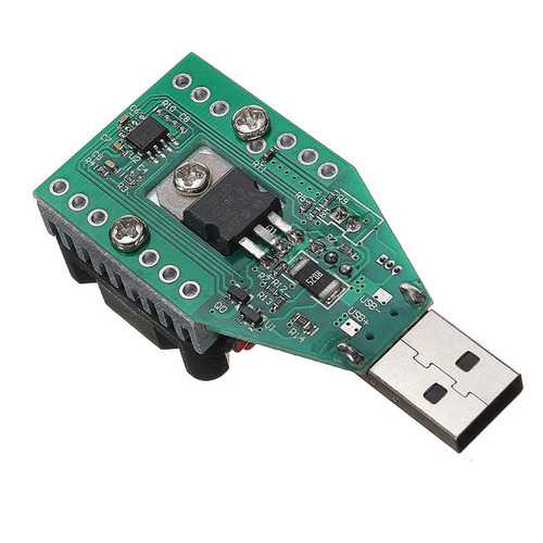 RIDEN? USB Adjustable Constant Current Intelligent Electronic Load Discharger Discharge Resistance With Fan
